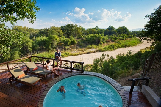 Private villa with plunge pool and luxury accommodation at Indlovu River Lodge, Greater Kruger Park